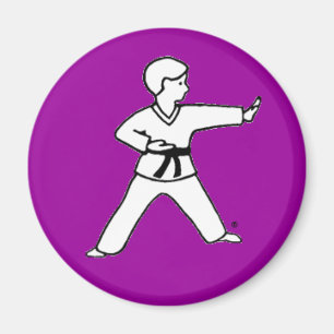 Lila Magnet des Kriegskunst-Kind 5