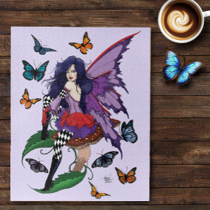 Lila Mairy Mushroom Butterflies