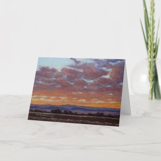 Lila Majestät Weihnachts Weihnachtsnotecards Karte (Vorderseite)