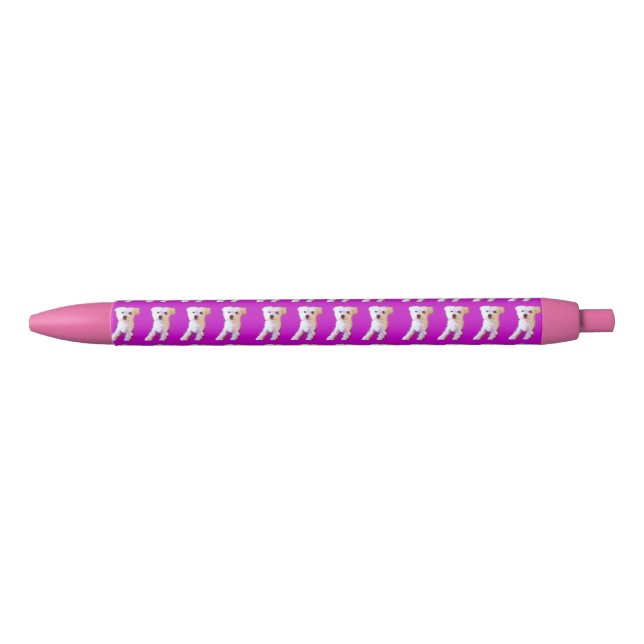 Lila maltesischen Kelseys Fave Kugelschreiber (Vorderseite)