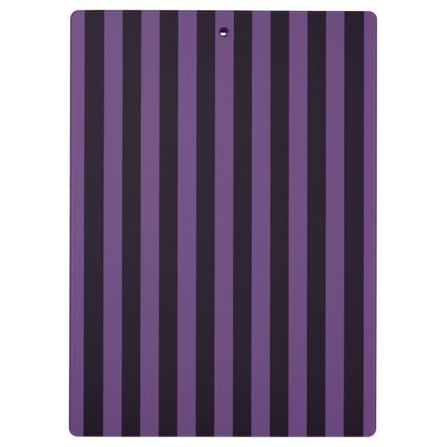 Lila malvenfarbene Traube Stripes Dekor Klemmbrett (Rückseite)
