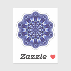 Lila Mandala Aufkleber