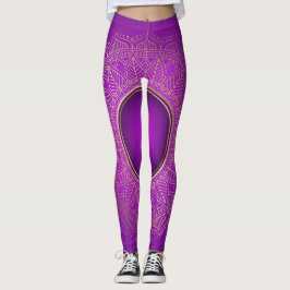 Lila Mandala Leggings