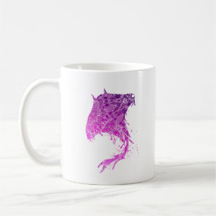 Lila Mandala Manta Ray Tattoo Kaffeetasse