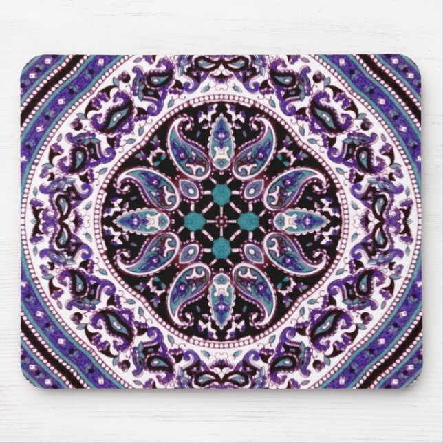 Lila Mandala Mousepad (Vorne)