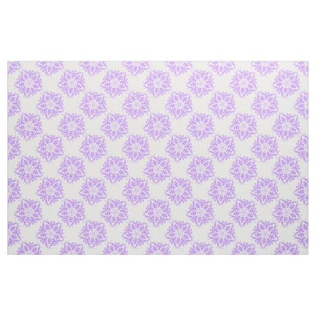 lila Mandala, weiß Stoff (Fat Quarter (45,7 x 55,9 cm))