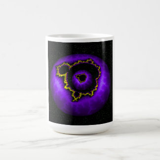 Lila Mandelbrot In Einem Mandelbrot Kaffeetasse