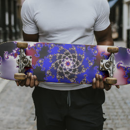 Lila Mandelbrot Star Fraktal Skateboard