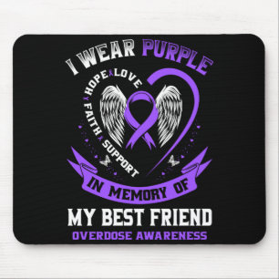 Lila Männerkleidung in Erinnerung an einen Freund, Mousepad