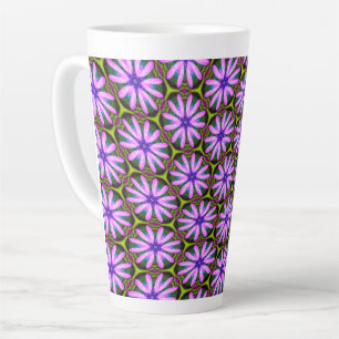Lila Marguerite-Muster Milchtasse