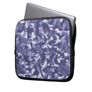 Lila Marine Camouflage Laptopschutzhülle
