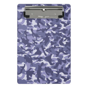 Lila Marine Camouflage Mini Klemmbrett