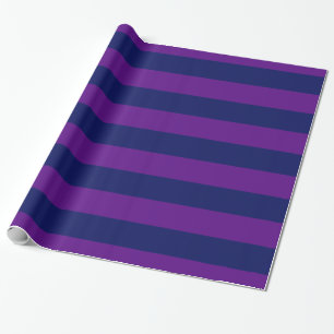 Lila, Marineblau XL Streifenmuster V Geschenkpapier