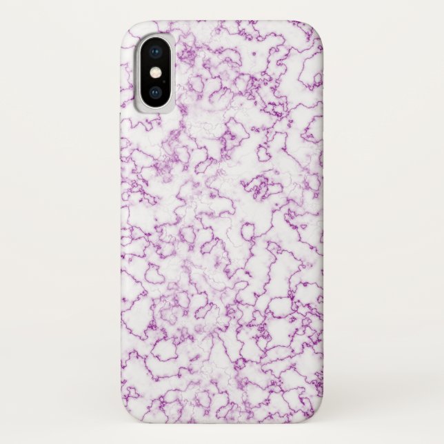 Lila Marmormuster Case-Mate iPhone Hülle (Rückseite)
