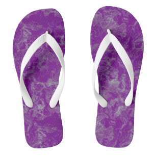 lila Marmorschlauch Abstrakt Flip Flops
