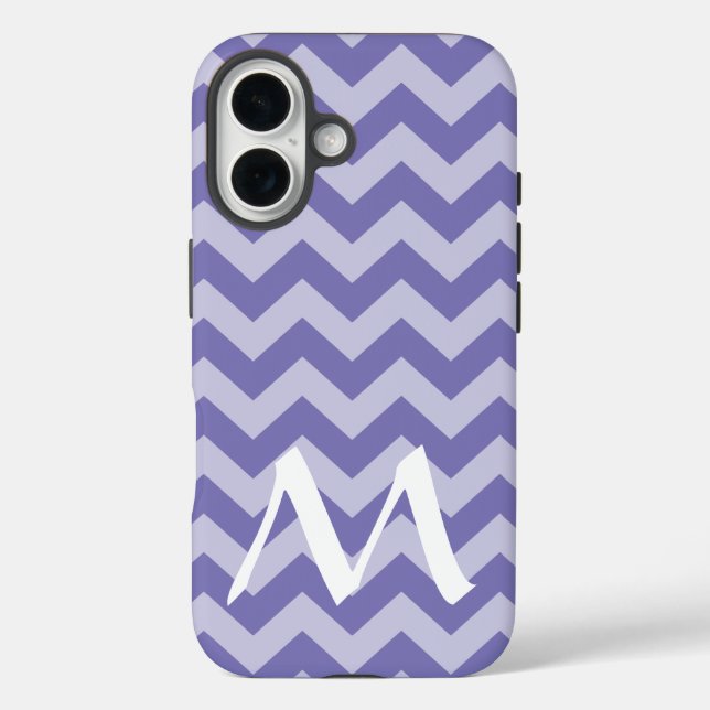 Lila marokkanische Moods Chevrons mit Monogramm title_seo2 (Rückseite)