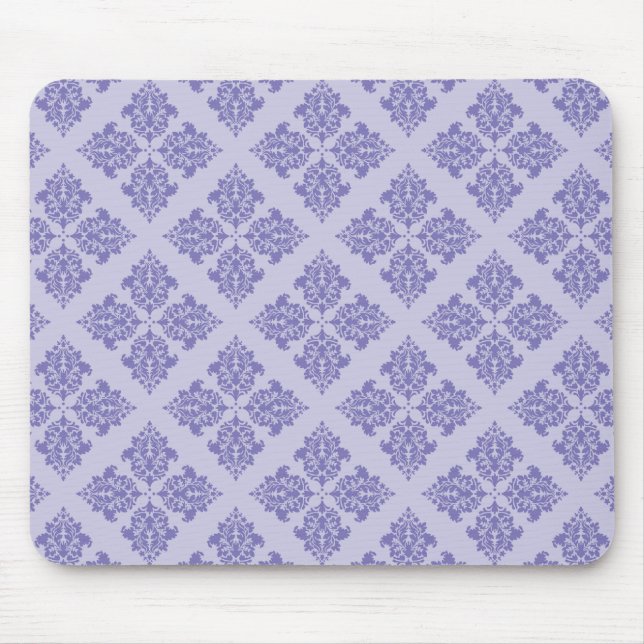 Lila marokkanischer Damast Mousepad (Vorne)
