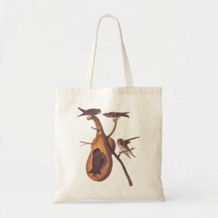 Lila Martin Audubon Birds mit Gourd Zuhause Tragetasche