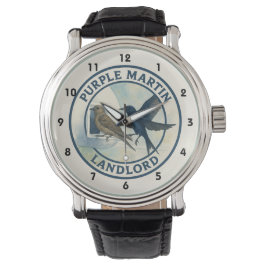 Lila Martin Landlord Nature Swallow Bird Gourds Armbanduhr