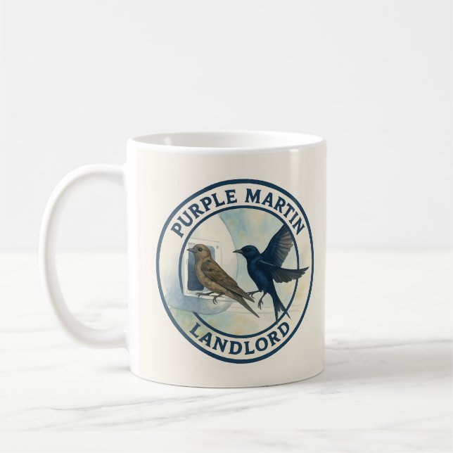 Lila Martin Landlord Nature Swallow Bird Gourds Kaffeetasse (Links)