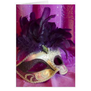 Lila Maskerade-Maske