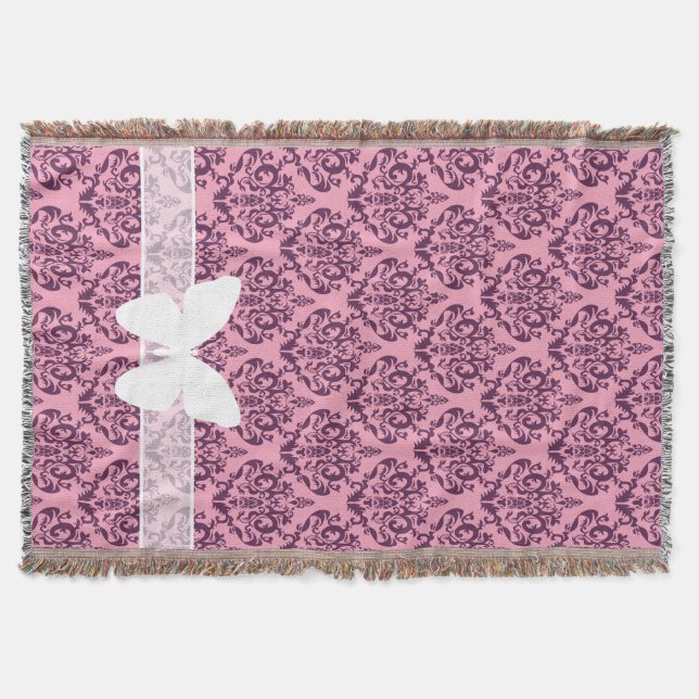 Lila Mattierte Orchideenmatte Decke (Vorderseite)