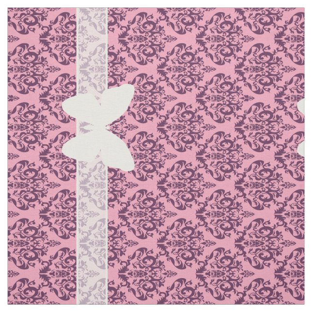 Lila Mattierte Orchideenmatte Stoff (Muster)