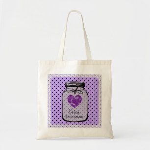 Lila Maurer-Glas-Hochzeits-Taschen-Tasche Tragetasche