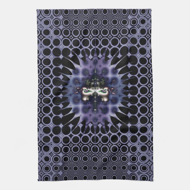 Lila Meditation Geschirrtuch (Vertikal)
