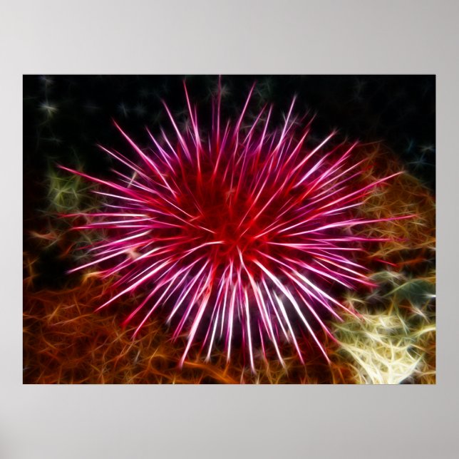 Lila Meer Urchin Poster (Vorne)