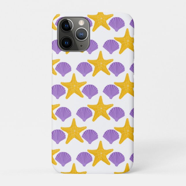 Lila Meeresschnecken Case-Mate iPhone Hülle (Rückseite)