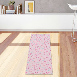Lila Memphis Muster Yoga Mat Yogamatte