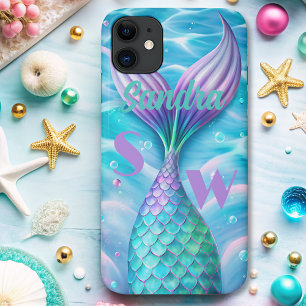 lila Meridian-Schwanz-Monogramm Case-Mate iPhone Hülle