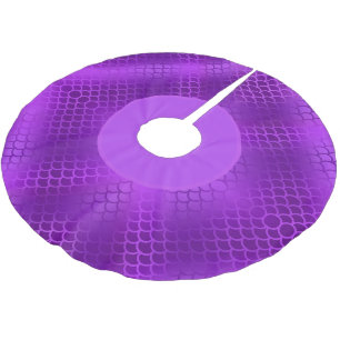 Lila Merkmal Polyester Weihnachtsbaumdecke