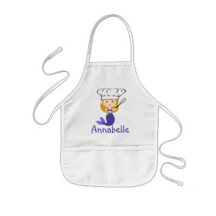 Lila Mermaid Koch personalisieren Kinderschürze