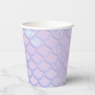 Lila Mermaid-Party Pappbecher