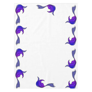 Lila Mermaid Schwanz Tableclout Tischdecke