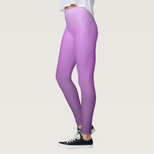Lila metallische Imitat Foil Gradient oder Ombre Leggings