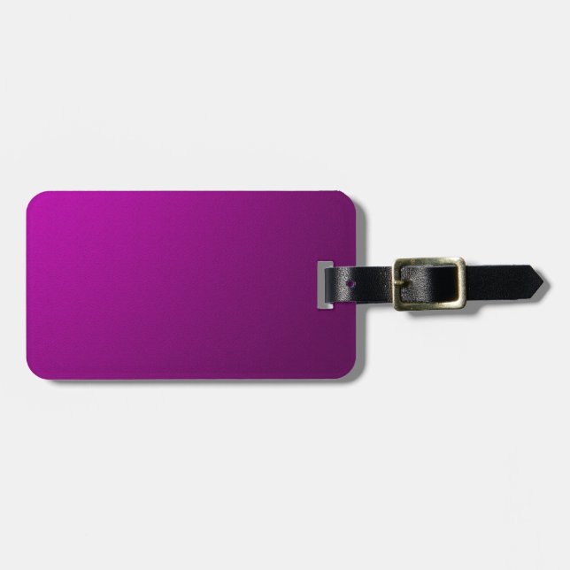 Lila metallisches gepäckanhänger (Vorderseite horizontal)