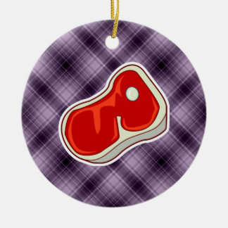 Lila Metzgersteak Keramikornament