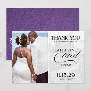 Lila Mexiko-Pass Dankeskarte