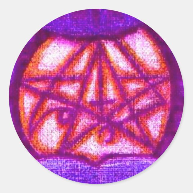 Lila Miasma Sigil Stickers (Vorderseite)
