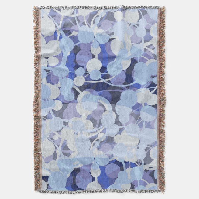 Lila Mikroben-Muster Decke (Vorderseite Vertikal)