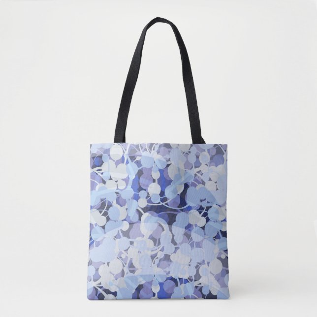 Lila Mikroben-Muster Tasche (Vorderseite)