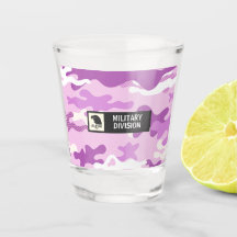 Lila Militär-Camouflage-Shotglas