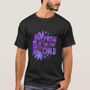 Lila, militärische Kinder mit hohem Proud T-Shirt