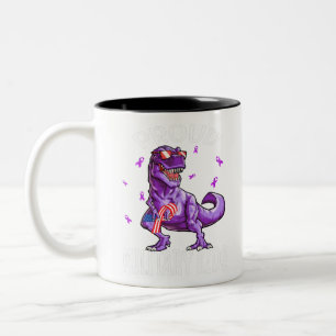 Lila, militärischer T - Shirt mit Dinosaurier Zweifarbige Tasse