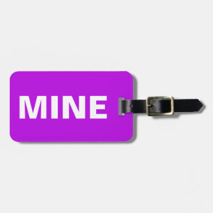 Lila Mine Gepäckanhänger