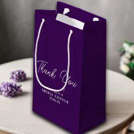 Lila minimalist Brautparty Danksagung Kleine Geschenktüte