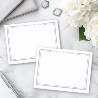 Lila minimalistisches Monogramm
